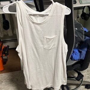 Merona Ivory Sleeveless Muscle Tee